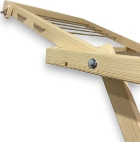 Drevený sušiak na bielizeň skladací – voľne stojací, veľký, svetlý