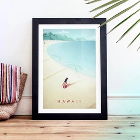 Plagát Travelposter Hawaii, 30 x 40 cm