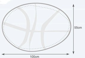 Sedací vak INTERMEDIC SK Basketball Ekokoža