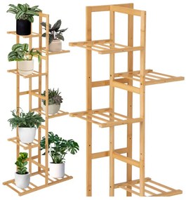 Stojan na kvety HERVEL bambusový