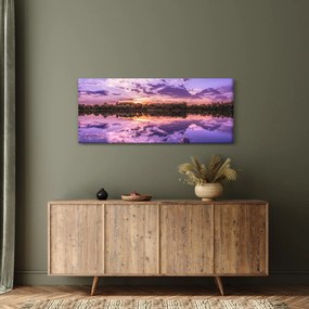 Obraz fialového neba (120x50 cm)
