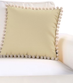Viera s brmbolcami farba produktu béžová