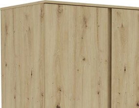 Šatníková skriňa Carlos, dub artisan, 100 cm