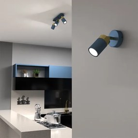 Nástenné bodové svietidlo JOKER 1xGU10/25W/230V modré