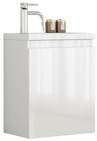 Závesná skrinka s umývadlom Houseland Elara 40 cm biela
