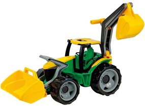 Lena Traktor s lyžicou a bagrom, 65 cm, zeleno-žltá