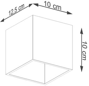 Sollux SL.0059 - Nástenné svietidlo QUAD 1 1xG9/8W/230V biela