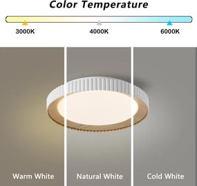BRILAGI - LED stmievateľné stropné svietidlo NEXO LED/48W/230V 3000–6000K biela, priemer 43 cm + diaľkové ovládanie