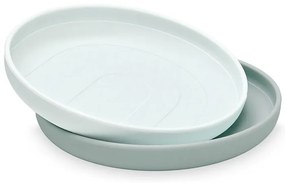 Modré silikónové detské taniere v súprave 2 ks ø 18,5 cm Petroleum – Cam Cam Copenhagen