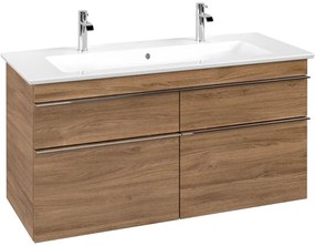 VILLEROY &amp; BOCH Venticello závesná skrinka pod umývadlo, 4 zásuvky, 1153 x 502 x 590 mm, Oak Kansas, A92901RH