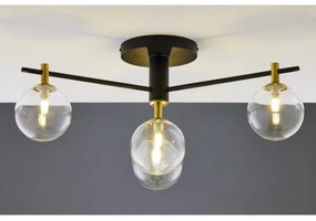 Jupiter 2034 - Prisadený luster FIGARO 4xG9/10W/230V čierna/zlatá/béžová/číra