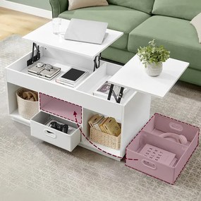 Autronic BONTEC Konferenčný stolík 100x50cm, mdf, drevo, AKF-E1021 WT Farba: Biela