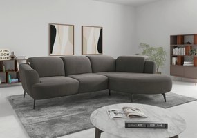 XXXLutz ROHOVÁ SEDAČKA, textil, grafitová Sit & More - Sedačky - 000144018548