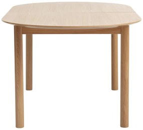 Rozkladací jedálenský stôl s doskou v dubovom dekore v prírodnej farbe 100x190 cm Gallina – Unique Furniture