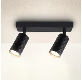 Brilagi - Bodové svietidlo SELE DIAMANT 2xGU10/30W/230V čierne
