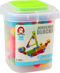 LEAN Toys Tehličky v krabici 200 kusov Viacfarebné