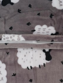 Obliečka na vankúš mikroplyš 70 × 90 cm – Ovečky