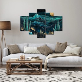 Obraz - Tyrkysová noc (150x105 cm)
