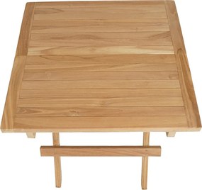 Záhradný konferenčný stolík Jakarta 50x50 cm, skladacia, teak