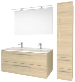 Mereo, Mereo Bino kúpeľňová skrinka horná 63 cm, pravá, dub Sand Barbera, MER-CN636