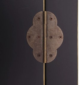 Čierna šatníková skriňa 55x185 cm Oriente – Ixia