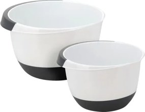 Súprava misiek na miešanie (2 ks) 3,5 l + 2 l, biela/čierna%