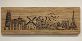 Podsvietený obraz na stenu Európske pamiatky