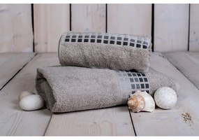 Sivý bavlnený uterák 100x50 cm Darwin - My House
