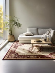 Koberec Herat Adraskan červený / krémový