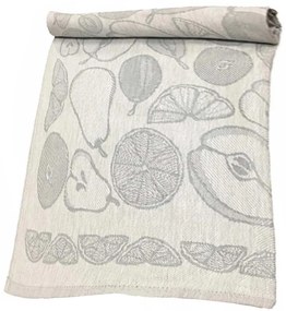 Kuchynská utierka Ovocie 50x60 sivá (200GSM)