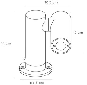 Lucide 27893/05/29 - LED Vonkajšia lampa TATUM LED/5W/230V IP65 14 cm antracit
