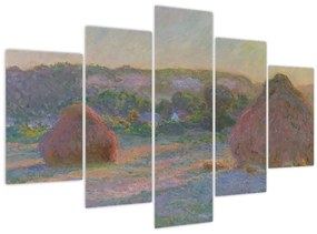 Obraz - Claude Monet, Stacks of Wheat (End of Summer) , reprodukcia (150x105 cm)