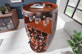 Regál na víno Winebar 97 cm hnedý