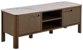 Hnedý TV stolík v dekore duba 120x45x40 cm Southampton – Actona