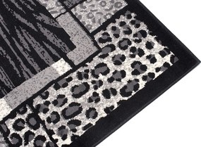 TA Koberec J316B BLACK CHEAP PP CRM Sivý Obdĺžnikový Rozmer: 120x170 cm
