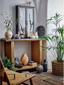 Čierna závesná vitrína z jedlového dreva 50x80x14 cm Hazem – Bloomingville