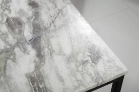 Konferenčný stolík Elements 50cm mramor biely