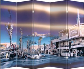 Paraván - Ulice v Las Vegas (210x170 cm)