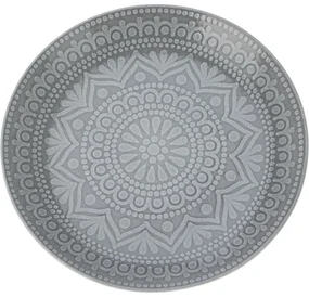 Kameninový plytký tanier Ethnic, pr. 27 cm, sivá