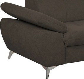 Dvojsedák Gisele, tmavo hnedá espresso látka