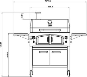 Multifunkčný gril s udiarňou Avenberg RANGLER