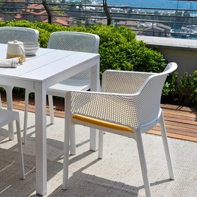 RIO ALU 140 záhradný rozťahovací stôl bianco