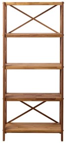 Regál z dubového dreva v prírodnej farbe 70x161 cm X-Shelf – Unique Furniture