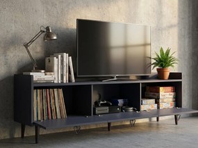 AKCIA TV stolík PIENA 160 cm, antracitový II. akosť