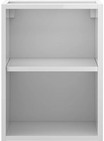 Mexen Box-A, otvorená skrinka s policou 35 cm, lesklá biela, 91AX2-0350-470-0-00