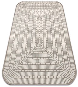 Koberec PEARL 53132B geometrický / štrukturálny, béžový / krémový