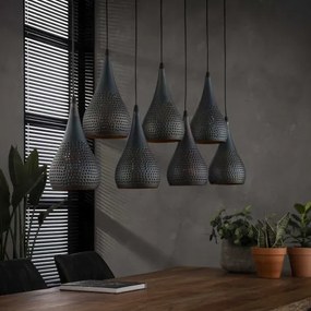 Luster 80-96 7 x Ø15cm industry cone - Komfort-nábytok