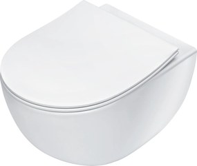 Deante Závesný WC komplet bez príruby Peonia - CDED6ZPW, vrátane SoftClose sedadla