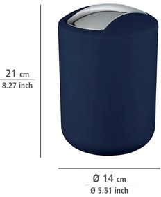 Tmavomodrý odpadkový kôš Wenko Brasil Dark Blue S