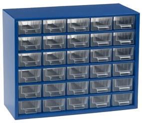 Kovová skriňa so zásuvkami, 306 x 155 x 282 mm, 30x S